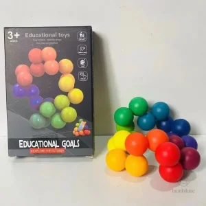 Boules de puzzle colorées pour un jeu amusant et éducatif