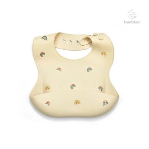 Bavoir en silicone pratique et facile à nettoyer