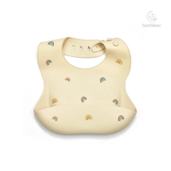 Bavoir en silicone pratique et facile à nettoyer