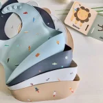 Design moderne de bavoir en silicone pour enfants