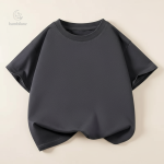 T-shirt col rond, look casual pour petits