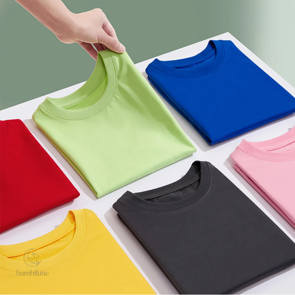 T-shirt col rond pour tenue décontractée enfant