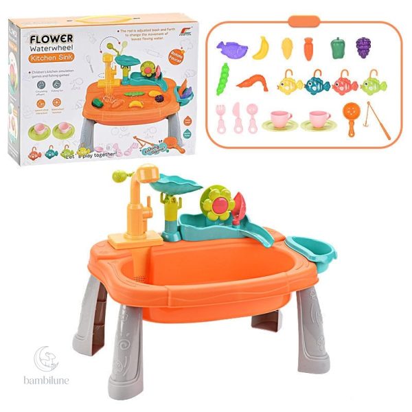 Évier de jeu coloré et attrayant pour les jeunes enfants