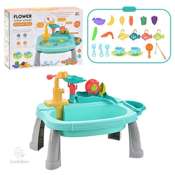 Jouet sensoriel alliant jeu d'eau et pêche pour enfants