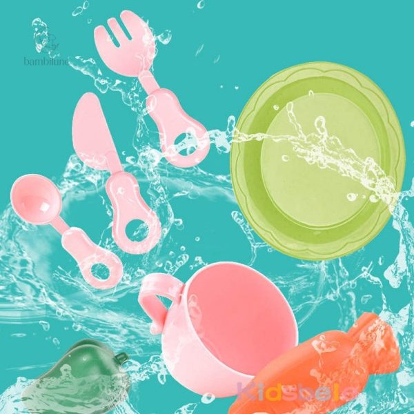 Activité ludique d'eau et pêche pour jeunes enfants