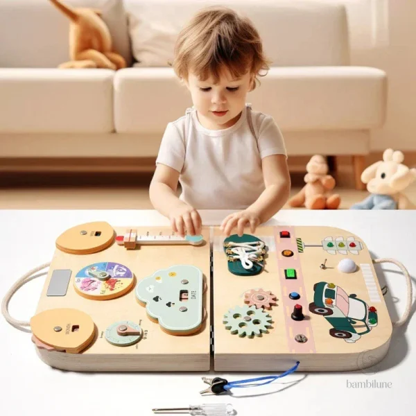 Skill Board – Mallette sensorielle d’éveil pour jeunes enfants