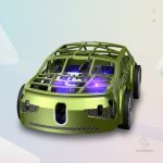 Éclairage LED sur la voiture volante SkyDrive