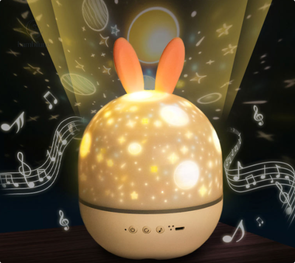 Détente avec le projecteur d'étoiles adapté aux jeunes enfants