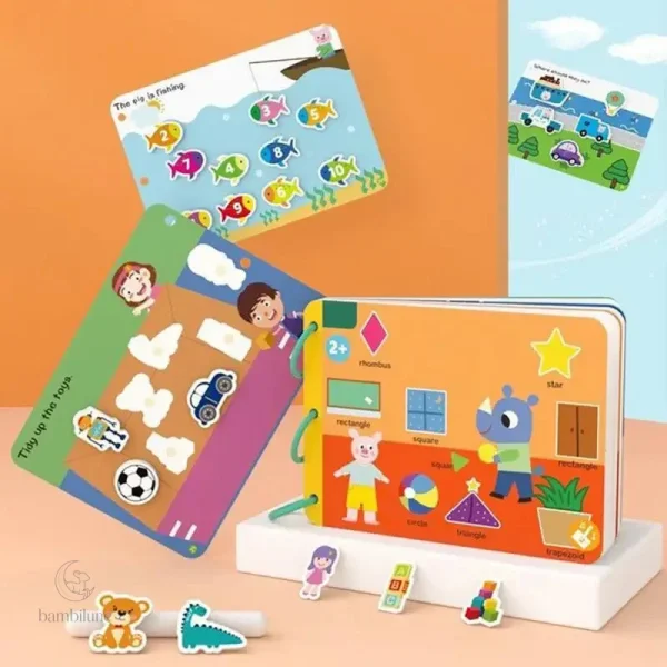 Cahier d'activités coloré pour les 2-3 ans