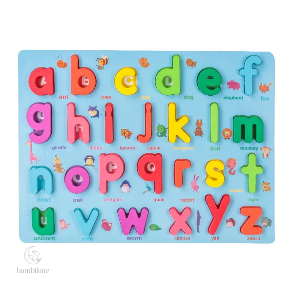 Puzzle interactif pour découvrir les lettres et les chiffres