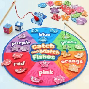 Set de jeu de pêche aimanté pour enfants de 3 à 4 ans