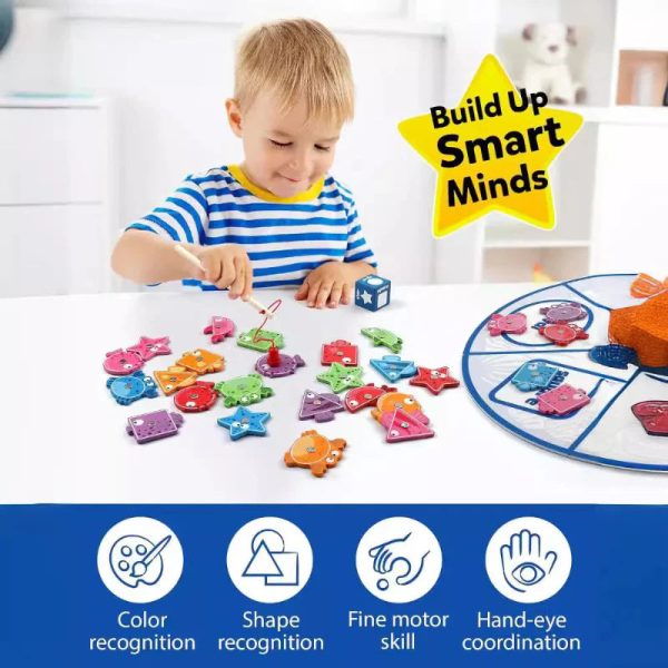 Jeu de pêche coloré pour stimuler l'imagination des enfants