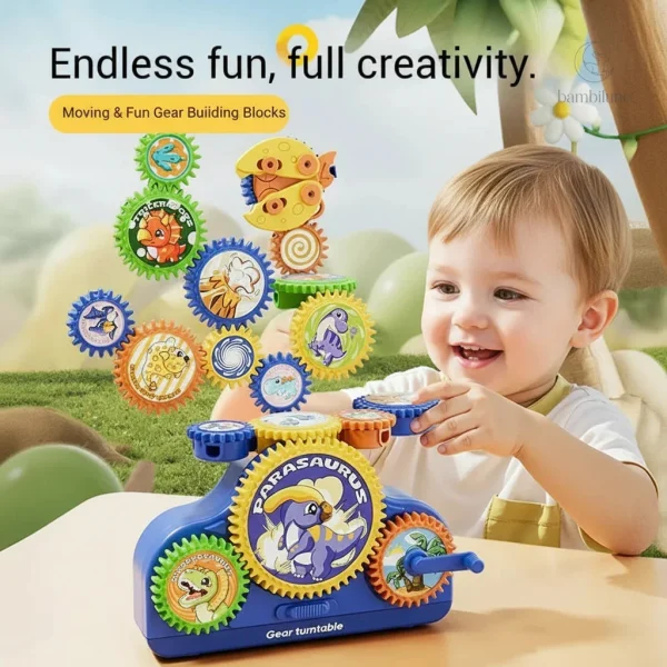 Ensemble éducatif de roues dentées 3D pour les tout-petits