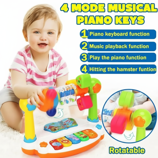 Jouet musical interactif pour les tout-petits de 1 à 2 ans