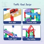 Jeu de construction magnétique adapté aux jeunes enfants