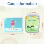 Cartes éducatives en anglais pour enfants de 3 à 4 ans