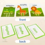 Vocabulaire riche sur cartes illustrées pour jeunes apprenants