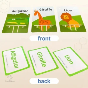 Vocabulaire riche sur cartes illustrées pour jeunes apprenants