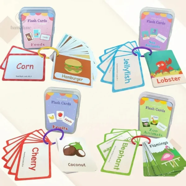 Cartes colorées pour stimuler l'apprentissage des mots