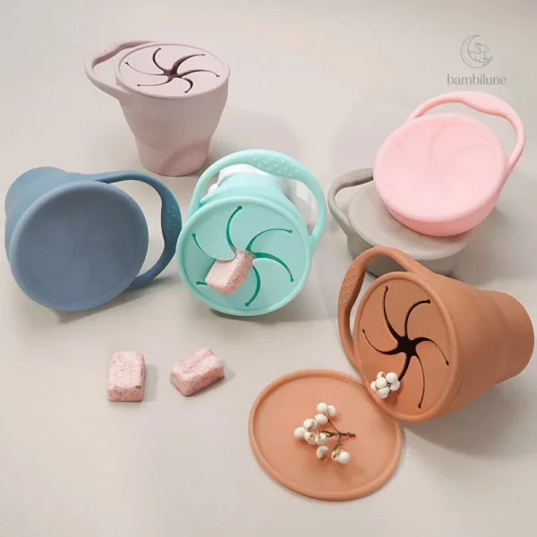 Récipient pliable pratique pour les petites portions