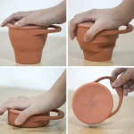 Gobelet en silicone léger pour les en-cas