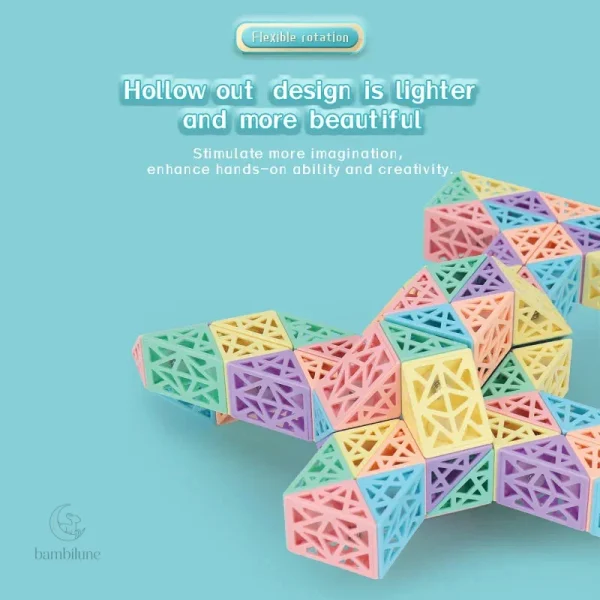 Construire des formes avec le Snake Cube Set