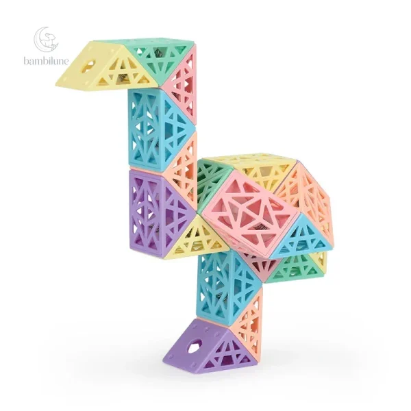 Jeu de logique avec le Snake Cube à assembler