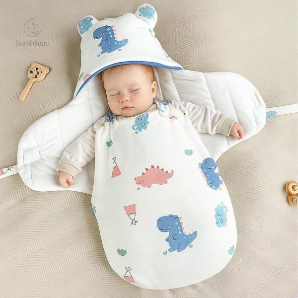 SnuggleBear – Couverture en coton pour emmailloter bébé
