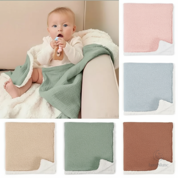 SnuggleBear – Couverture bébé douce et épaisse