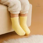Chaussettes chaudes pour enfants en polaire douce