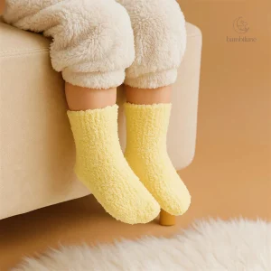 Chaussettes chaudes pour enfants en polaire douce