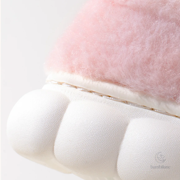 Chaussons câlins pour enfants, design chat mignon