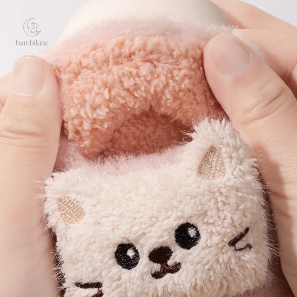 Chaussons pour enfants, confort et sécurité en forme de chat