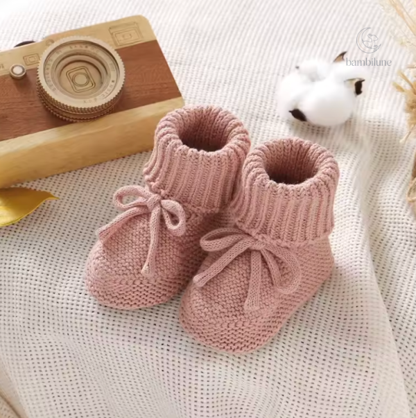 Chaussons pour enfants, tricotés, doux et chauds