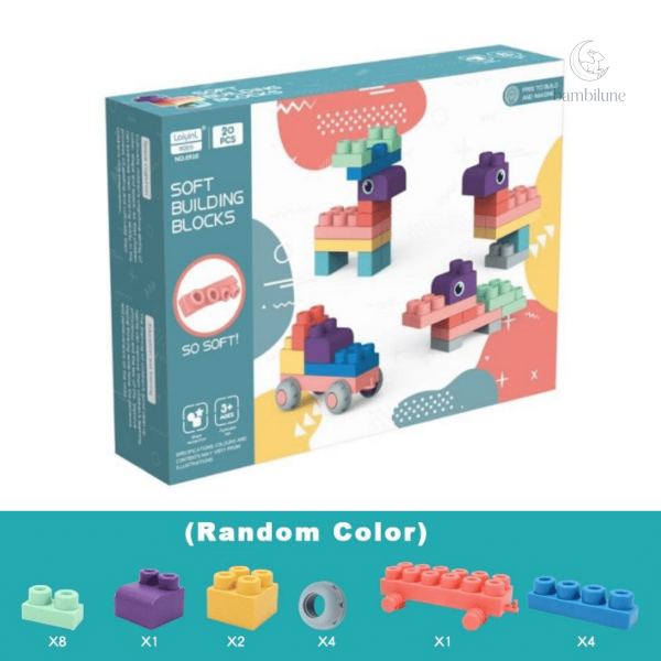Construction facile avec des blocs en mousse souple