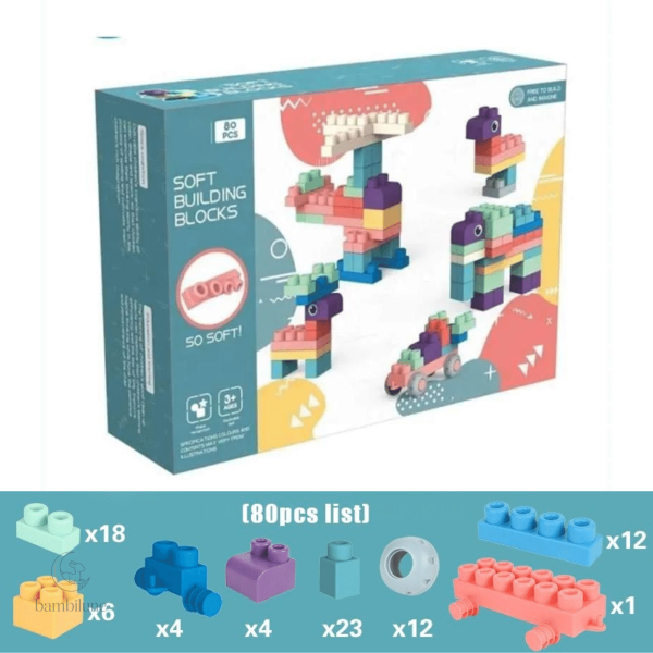 Jeux de construction souples pour apprentissage ludique