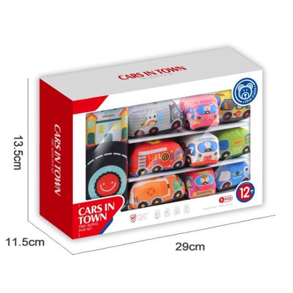 Jouets doux en forme de voitures pour petits explorateurs