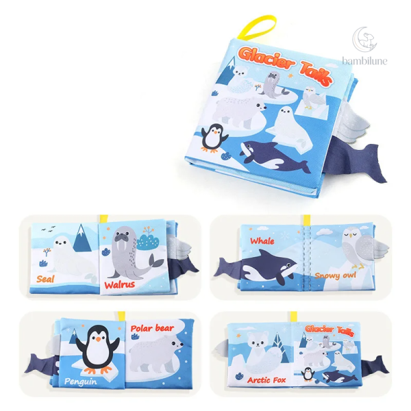 Expérience tactile avec animaux en tissu