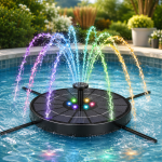 Fontaine solaire, jeu d'eau pour éveiller la curiosité
