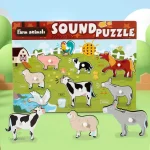 Jeu d'association sonore – Puzzle éducatif pour enfants