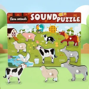 Jeu d'association sonore – Puzzle éducatif pour enfants