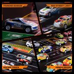Collection de voitures-jouets, 48 voitures de course rapides
