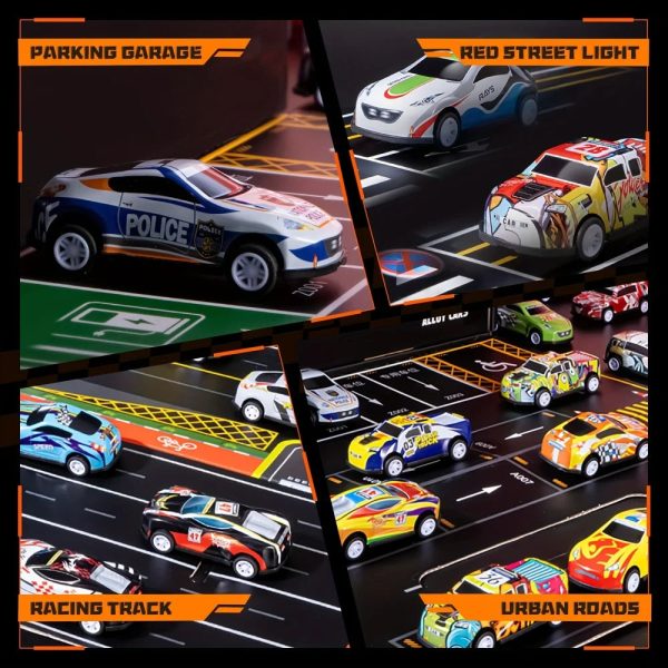 Collection de voitures-jouets, 48 voitures de course rapides