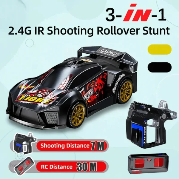 Stuntauto facile à manœuvrer pour jeunes enfants