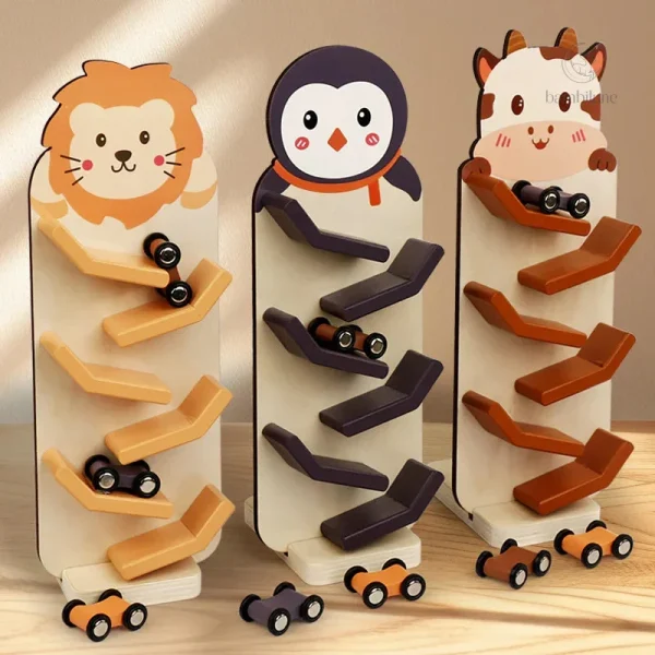 Piste à roulettes en bois pour voitures SpeedSlide
