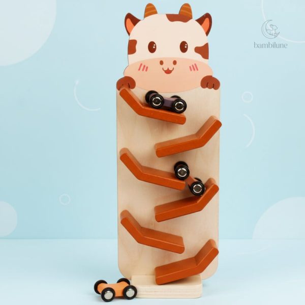 SpeedSlide : jouet interactif en bois pour petits pilotes