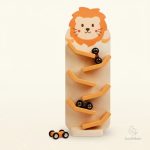 Piste à roulettes en bois pour jeux d'enfants