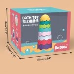Jouet de bain empilable pour enfants de 1 à 2 ans