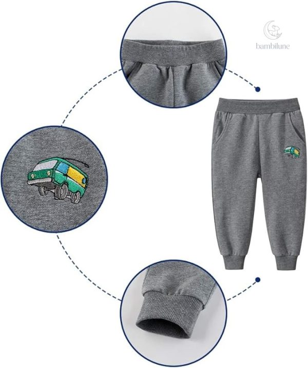 Vêtements décontractés pour enfants, pantalons de survêtement SportyFit