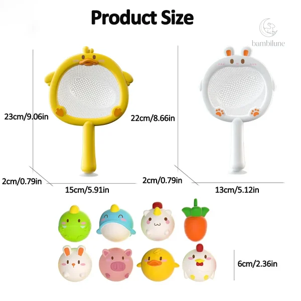 Jouets de bain colorés pour les tout-petits